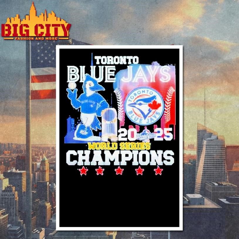 Toronto Blue Jays 2025 World Series Want It All Champions Mascot Shirt