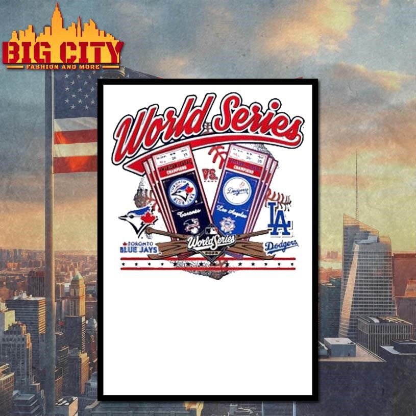 Toronto Blue Jays vs LA Dodgers 2025 World Series Ticker Shirt