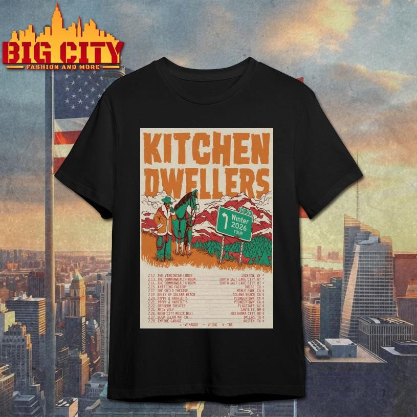 Tour Kitchen Dwellers 2026 Poster Shirt