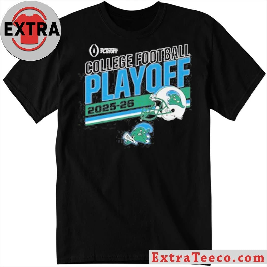Tulane Football 2025 CFP Stripe Shirt Celebrating the Tulane Green Wave’s first-ever College Football Playoff appearance Tee