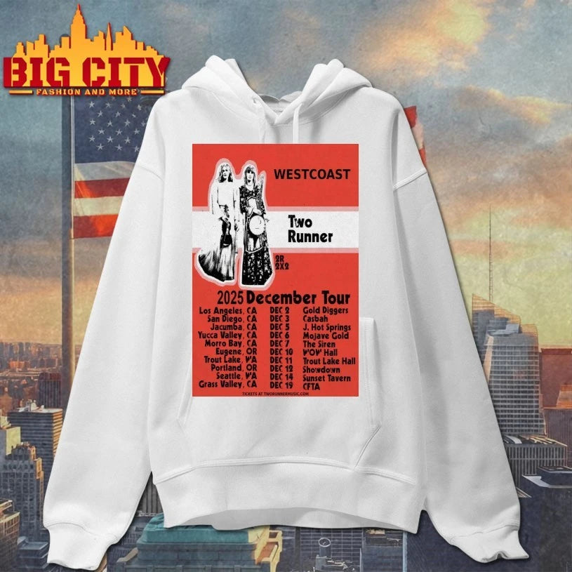 Two Runner West Coast Tour December 2025 Poster Shirt