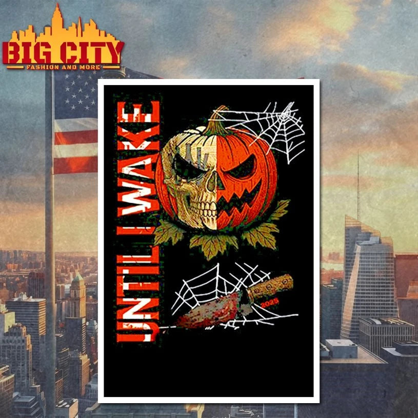 Until I Wake Pumpkin Skull Halloween 2025 Shirt