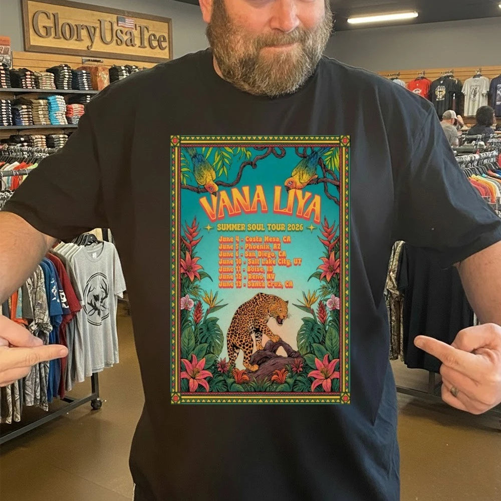 Vana Liya 2026 Tour Summer Soul Poster Shirt