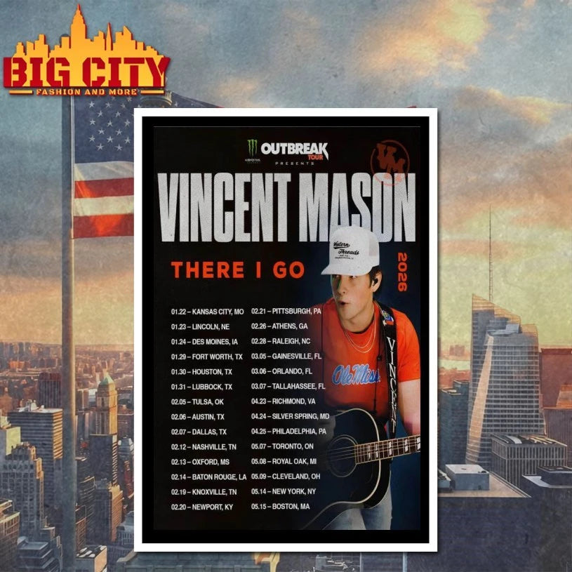Vincent Mason Fall Tour 2026 Poster shirt