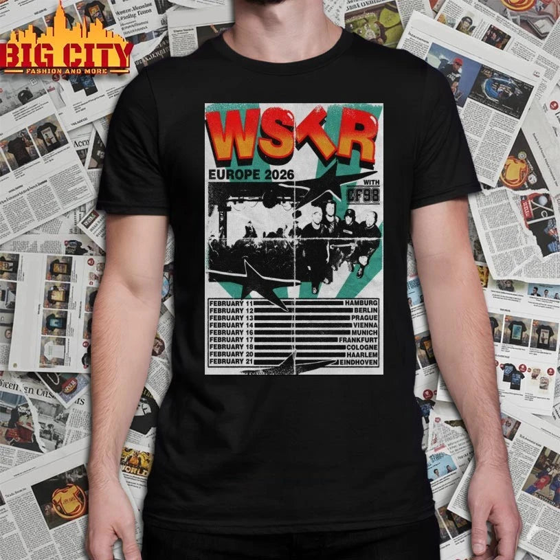 WSTR Band Europe Live 2026 Poster Shirts