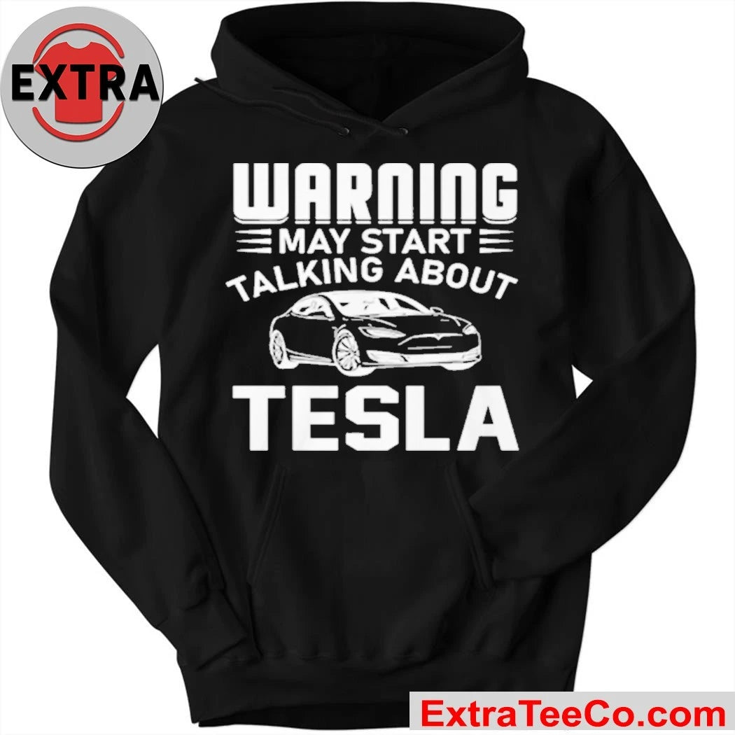 Warning May Start Talking About Tesla Unisex T-Shirt