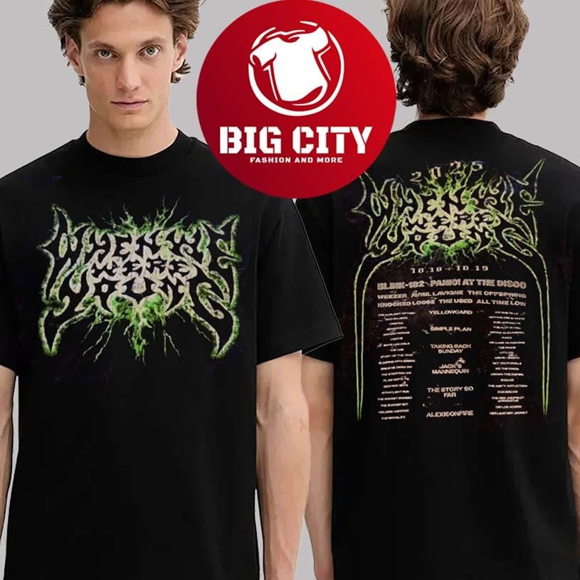 When We Were Young Festival 2025 Exclusive Tee Lineup At Las Vegas Festival Grounds On October 18th And 19th 2025 New Two Sided Shirt
